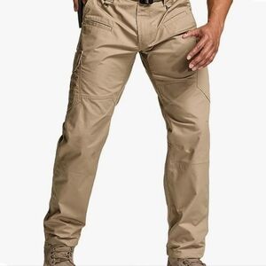 CQR Men's Tactical Pants, Water Resistant Ripstop Cargo Pants, NWT Size 38X34